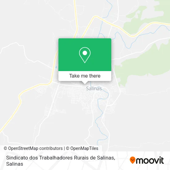 Sindicato dos Trabalhadores Rurais de Salinas map