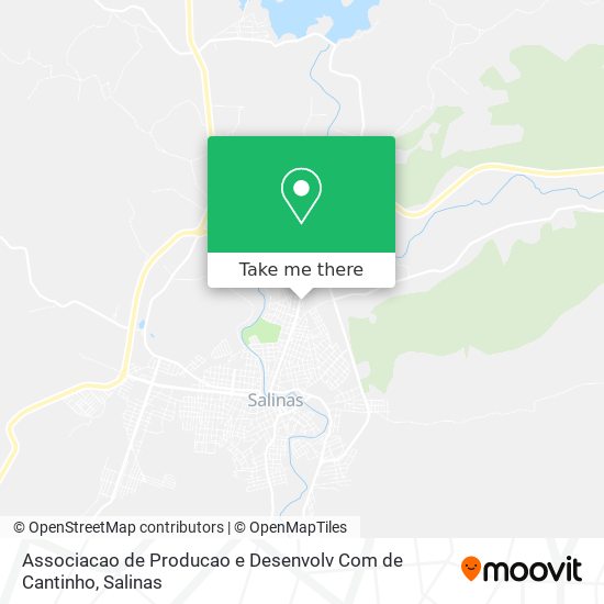 Mapa Associacao de Producao e Desenvolv Com de Cantinho