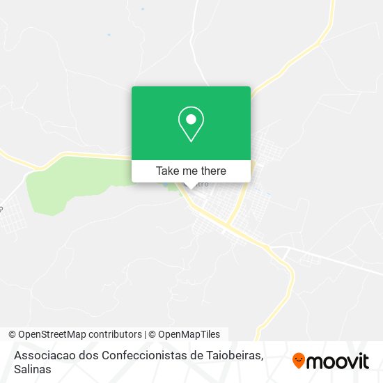 Mapa Associacao dos Confeccionistas de Taiobeiras