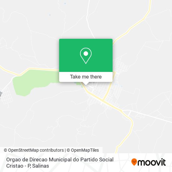 Orgao de Direcao Municipal do Partido Social Cristao - P map