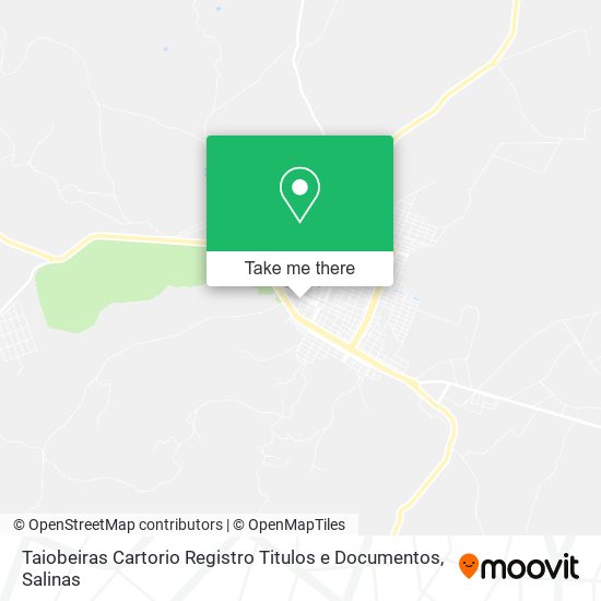 Mapa Taiobeiras Cartorio Registro Titulos e Documentos