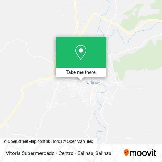 Mapa Vitoria Supermercado - Centro - Salinas
