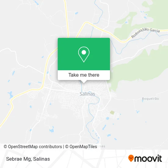 Sebrae Mg map