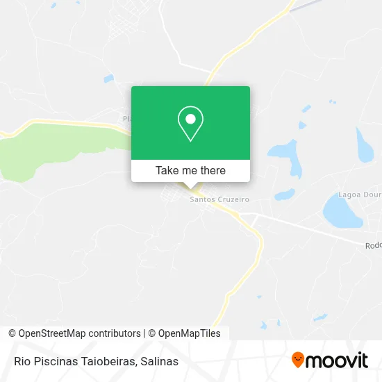 Rio Piscinas Taiobeiras map