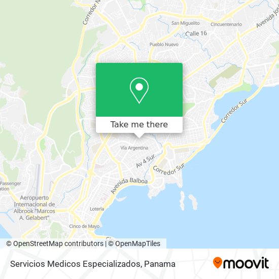 Mapa de Servicios Medicos Especializados