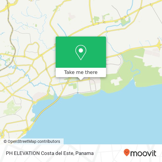 PH ELEVATION  Costa del Este map