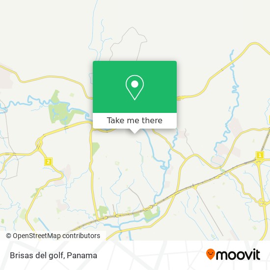 Brisas del golf map