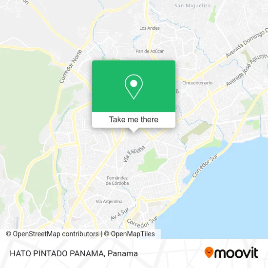 Mapa de HATO PINTADO  PANAMA