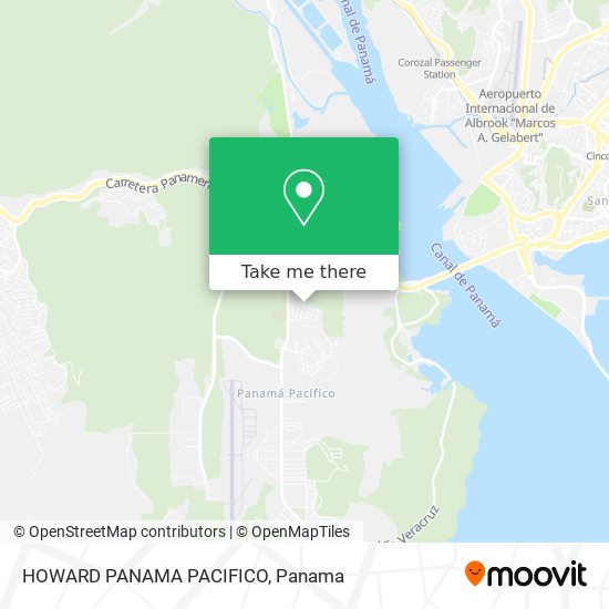 HOWARD PANAMA PACIFICO map