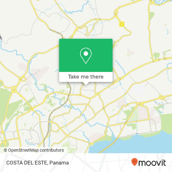 COSTA DEL ESTE map