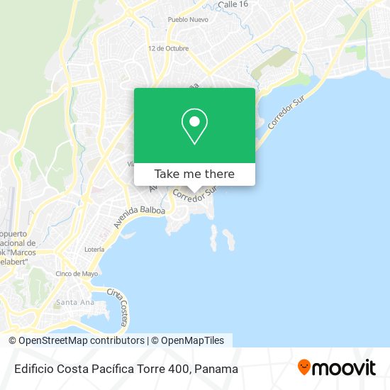 Edificio Costa Pacífica Torre 400 map