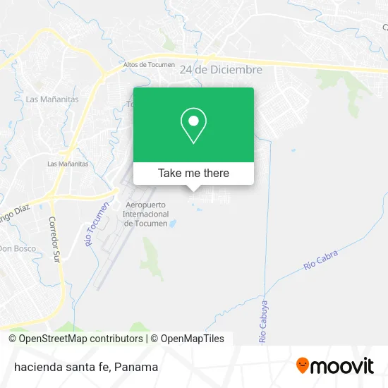 Mapa de hacienda santa fe