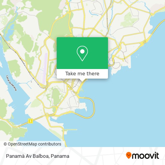 Panamà  Av  Balboa map
