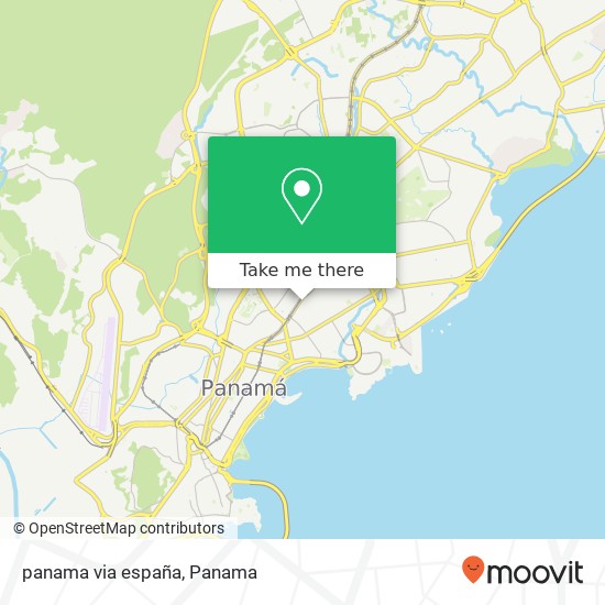 panama via españa map