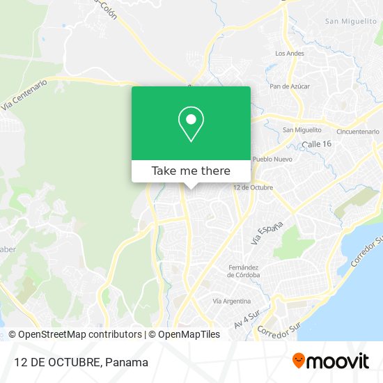 Mapa de 12 DE OCTUBRE