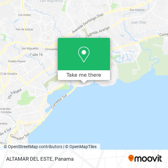 ALTAMAR DEL ESTE map