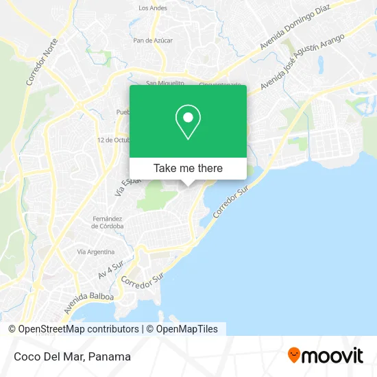 Mapa de Coco Del Mar