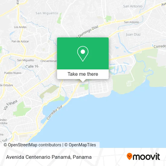 Avenida Centenario  Panamá map