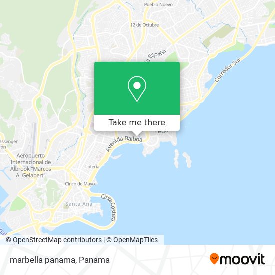 marbella  panama map