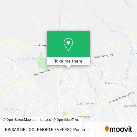 BRISAS DEL GOLF NORTE EVEREST map