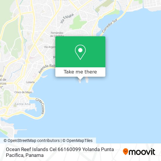 Mapa de Ocean Reef Islands  Cel  66160099 Yolanda  Punta Pacífica