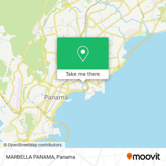 MARBELLA PANAMA map