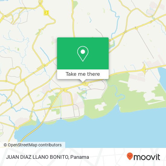 Mapa de JUAN DIAZ LLANO BONITO