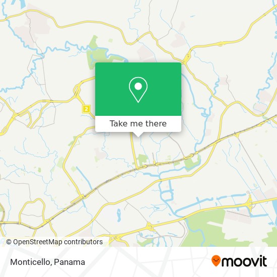 Mapa de Monticello