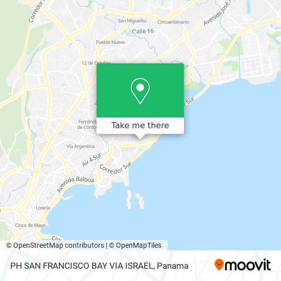 PH SAN FRANCISCO BAY  VIA ISRAEL map