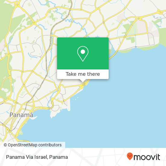 Panama Via Israel map