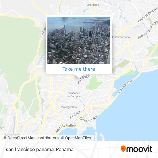 Mapa de san francisco  panama