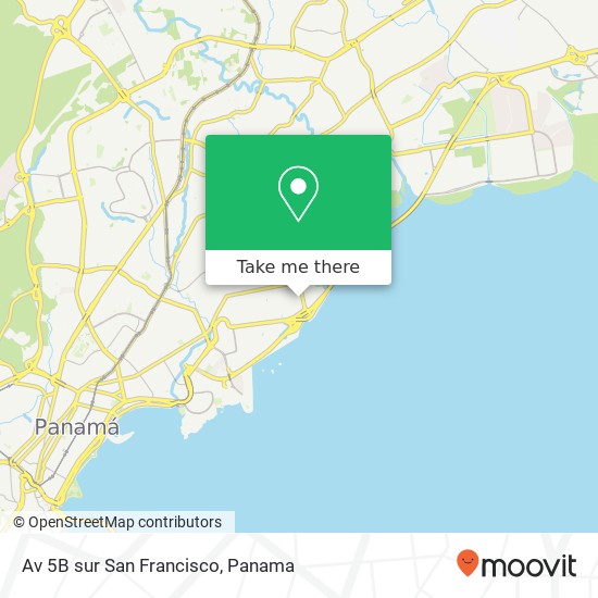 Mapa de Av 5B sur  San Francisco