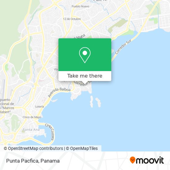 Punta Pacfica map