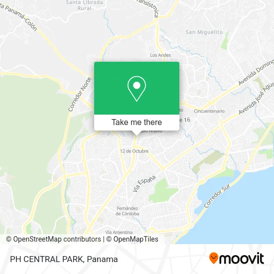Mapa de PH CENTRAL PARK