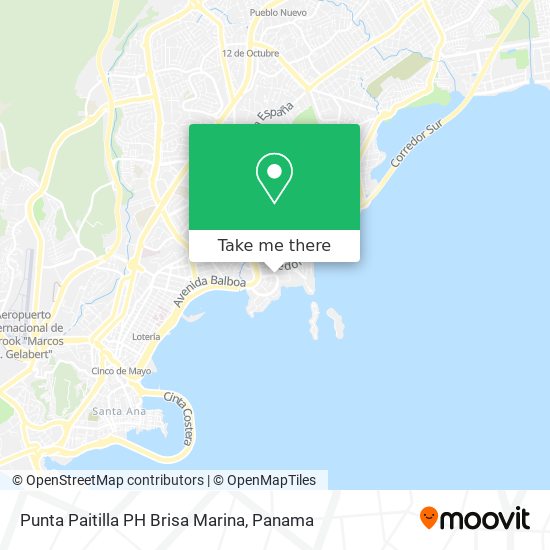 Punta Paitilla PH  Brisa Marina map