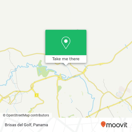 Brisas del Golf map