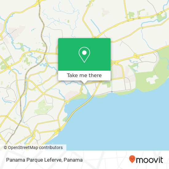 Panama Parque Leferve map