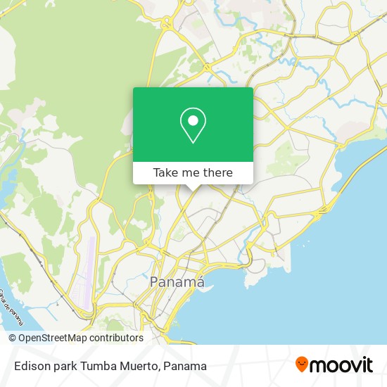Edison park  Tumba Muerto map