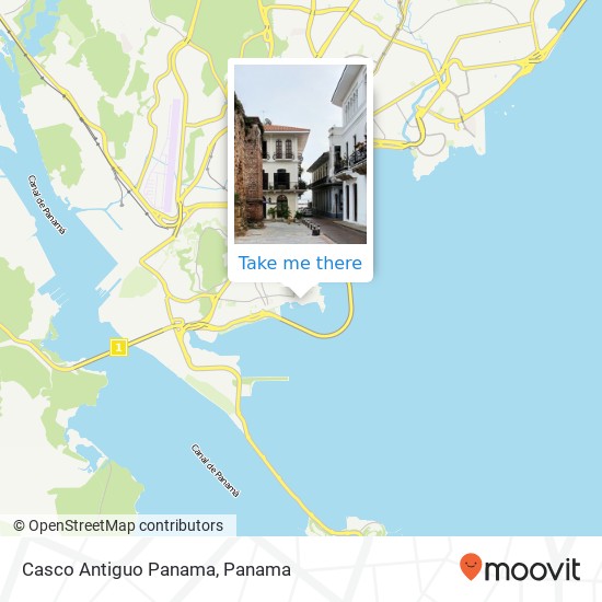 Casco Antiguo  Panama map