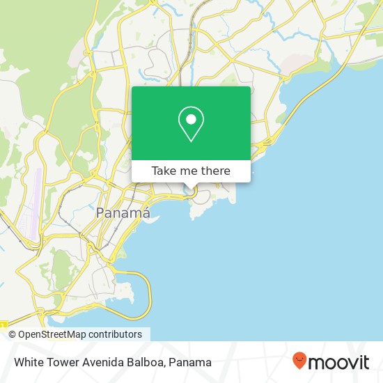 White Tower Avenida Balboa map