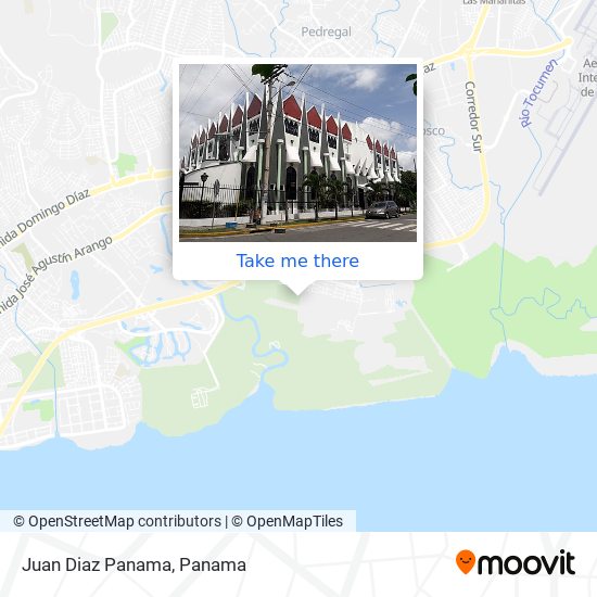 Juan Diaz  Panama map