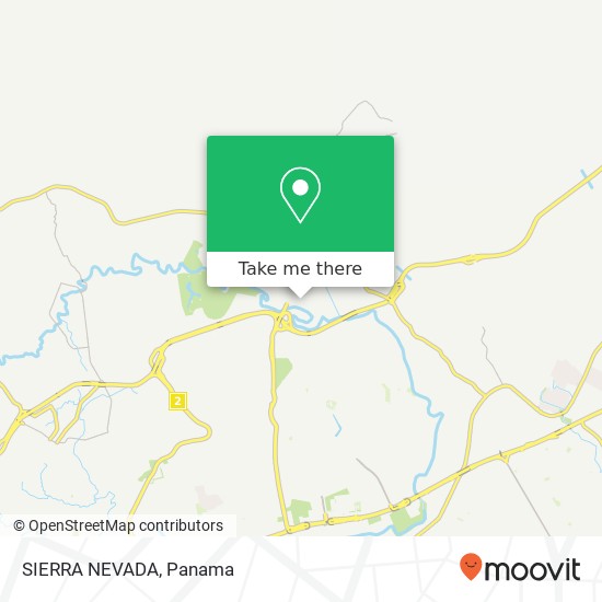 SIERRA NEVADA map