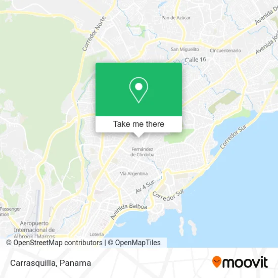 Mapa de Carrasquilla