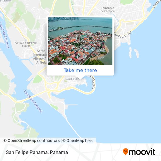 San Felipe  Panama map