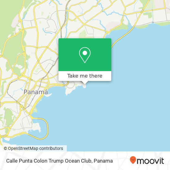 Calle Punta Colon  Trump Ocean Club map