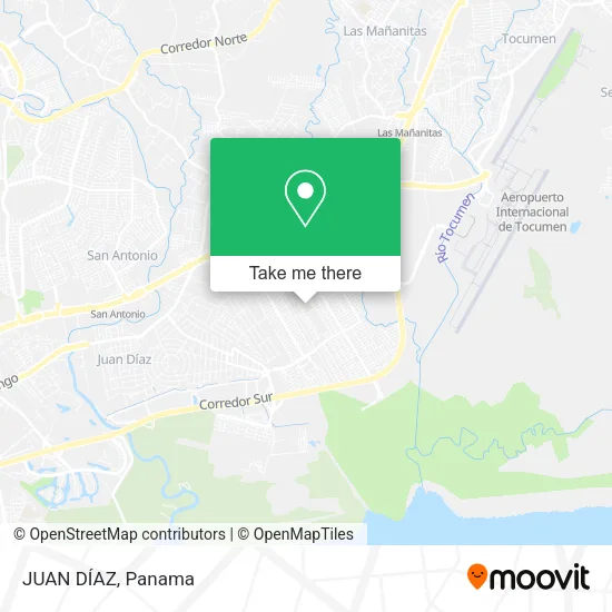 Mapa de JUAN DÍAZ