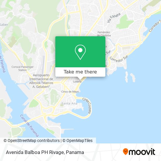 Mapa de Avenida Balboa PH Rivage