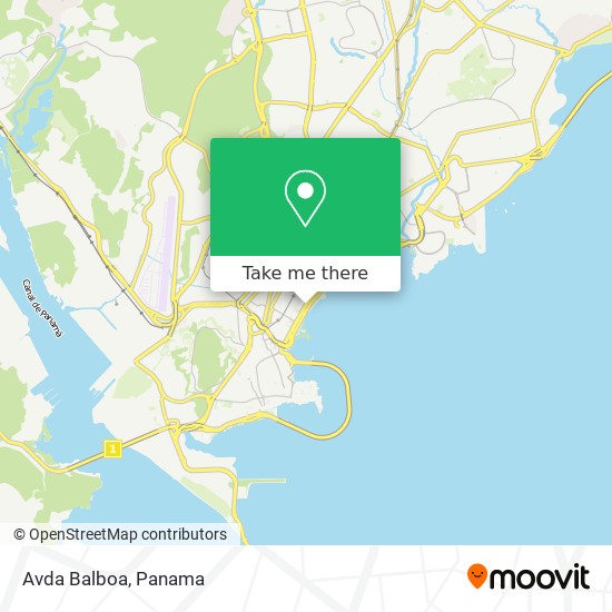 Avda Balboa map