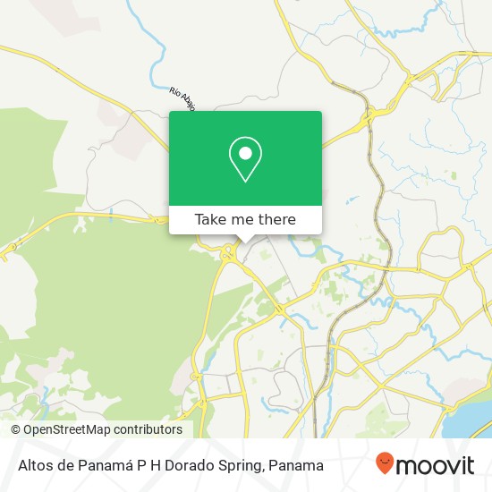 Mapa de Altos de Panamá  P H  Dorado Spring