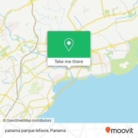 panama parque lefavre map